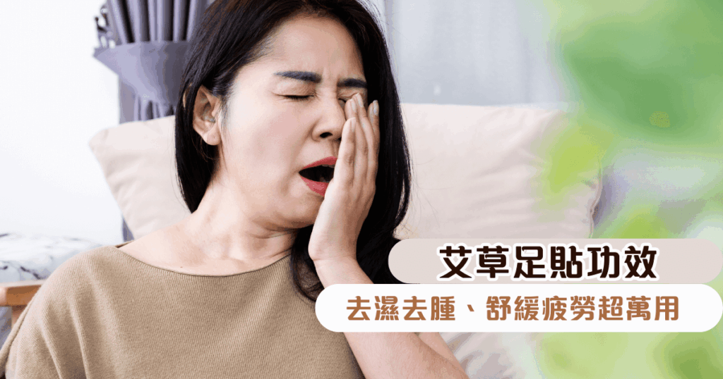 艾草足貼功效，去濕去腫、舒緩疲勞超萬用