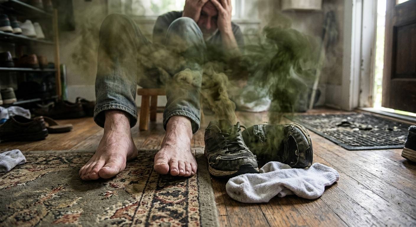腳臭、腳氣臭怎麼辦？了解原因、改善方法與日常保養重點(示意圖)