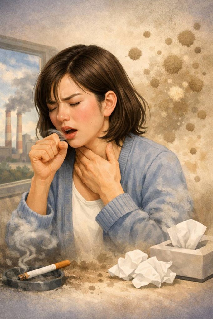 氣管敏感的常見成因-示意圖