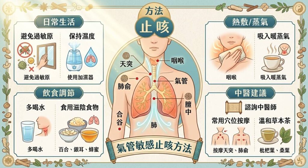 氣管敏感止咳方法,讓呼吸更順暢-文章首圖僅供參考