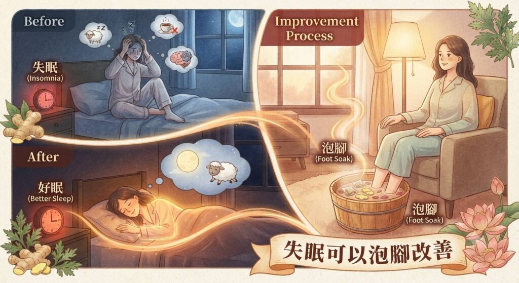 失眠睡不著怎麼辦?除了看電影,泡腳也能幫助放鬆好眠-泡腳對於失眠的改善與好處