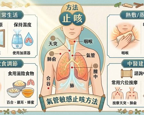氣管敏感止咳方法，讓呼吸更順暢-文章首圖僅供參考