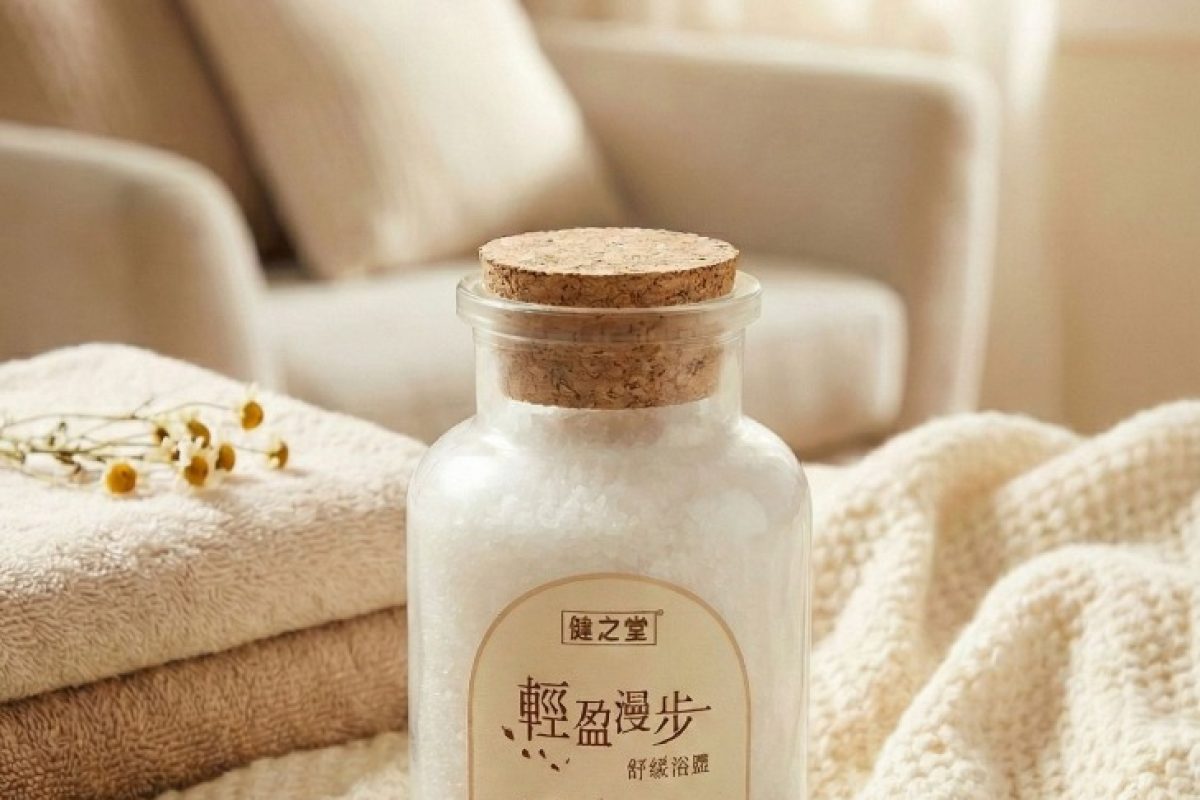 健之堂輕盈漫步舒緩浴鹽，孕期腳腫小腿酸居家浸泡護理