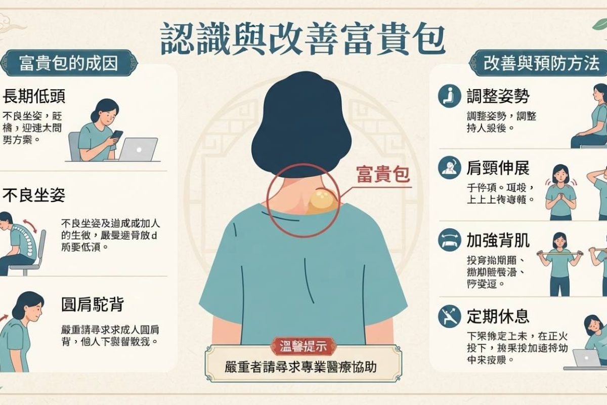 「富貴包」可能不只是姿勢問題，更是血液循環在求救-認識富貴包(示意圖)